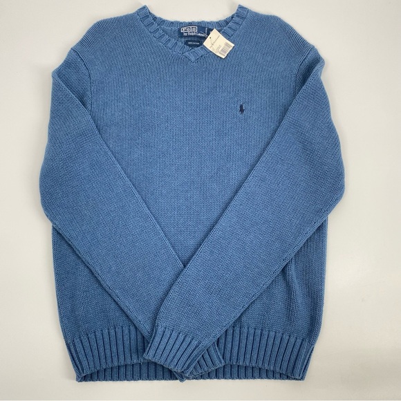 Polo Ralph Lauren Blue Knitted Pullover Sweater - Picture 1 of 5